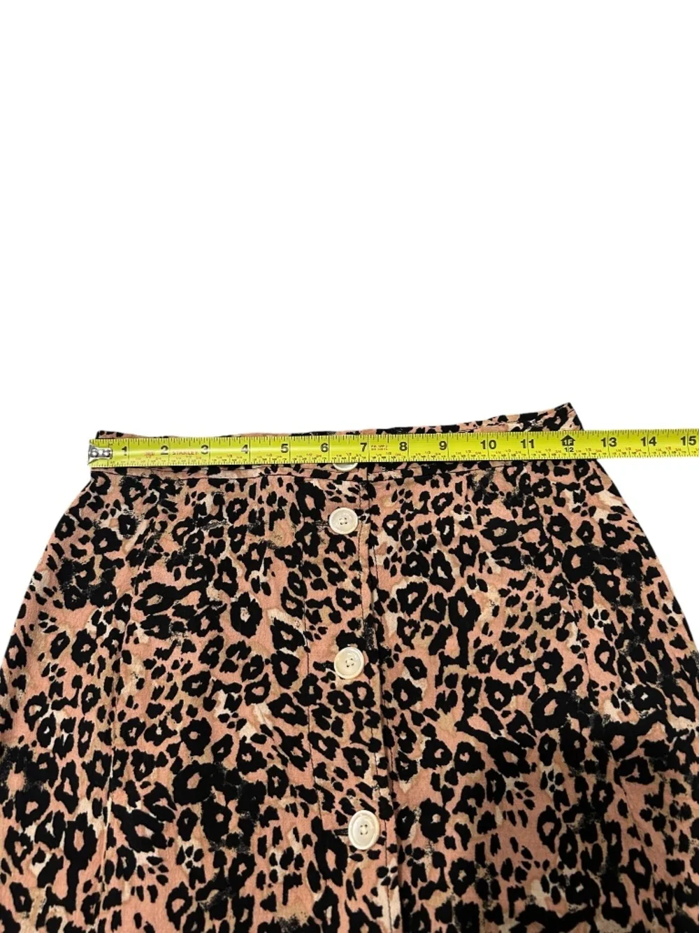 Wilfred Aritzia Amelie Leopard Print A-line Midi Button From Skirt Size 2 - Picture 7 of 11